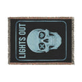 Skull 'Lights Out' Woven Throw Blanket