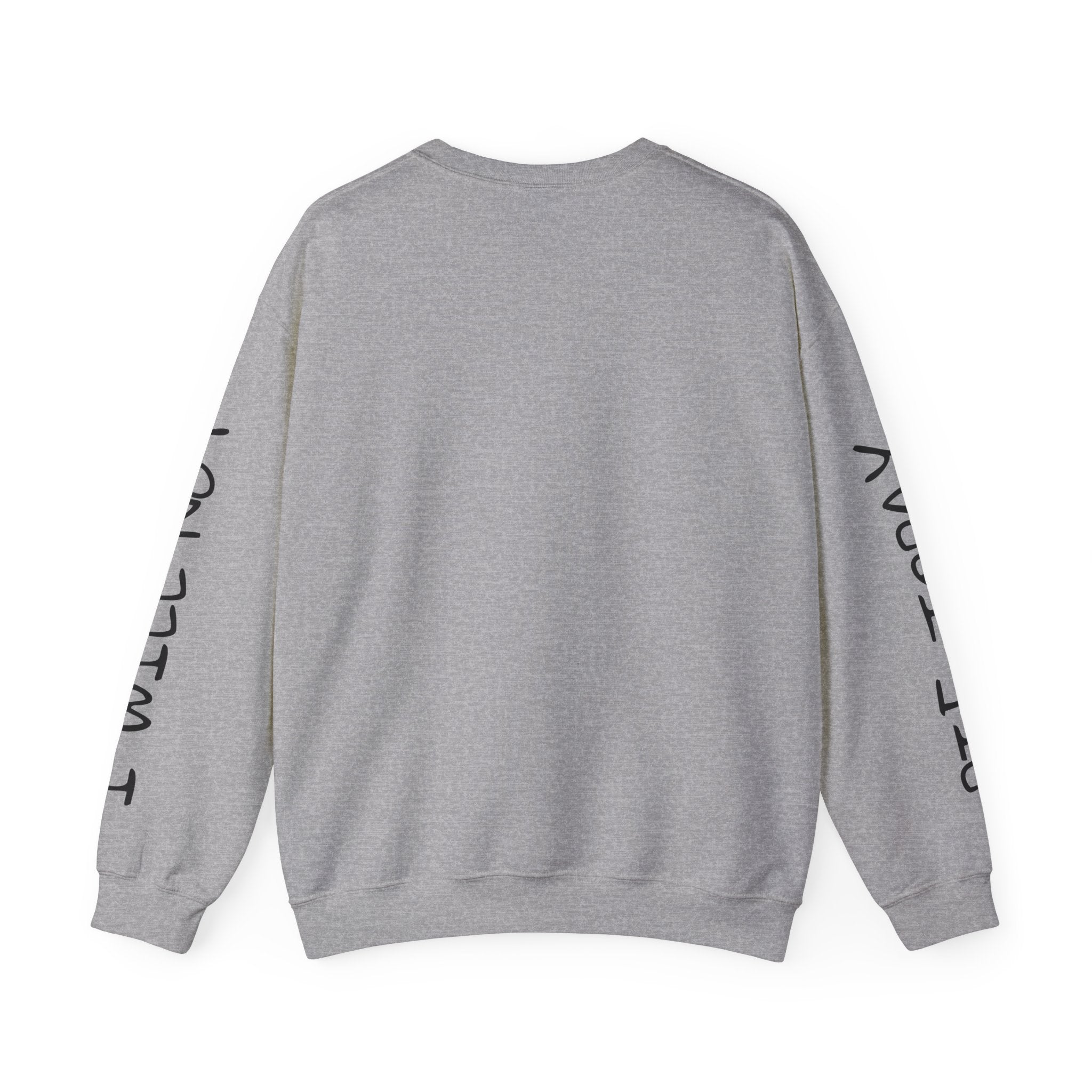 Fly or Die Crewneck Sweatshirt — Gothic Sword & Floral Heart Design